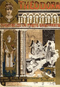 Theodora, at the Porte Saint Martin theatre in Paris. Illustration by Manuel Orazi