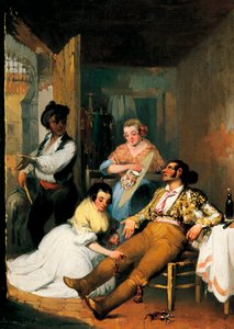 Women Visiting a Bullfighter