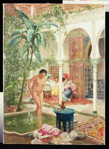 Women of the Harem at the Poolside by Marc Alfred Chataud