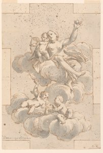 Design for a Ceiling Painting, Venus, Cupid, and Putti