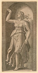 Allegorical Figure of Faith by Marc Antonio Raimondi