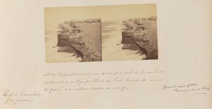 Stereoscopic View of Recife to Porto de Pernambuco Including the Old Fortress of Picão Taken from the Lighthouse at the End of the Reef