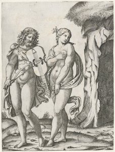 Orpheus Playing the Viola Before Eurydice Goes to the Underworld