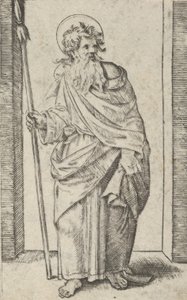Saint Matthias, ca. 1500-1534 by Marcantonio Raimondi