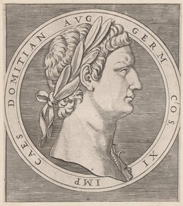 Speculum Romanae Magnificentiae: Domitian, from The Twelve Caesars by Marcantonio Raimondi