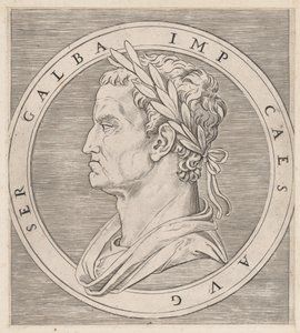 Speculum Romanae Magnificentiae: Galba, from The Twelve Caesars by Marcantonio Raimondi