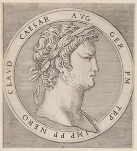 Speculum Romanae Magnificentiae: Nero, from The Twelve Caesars, ca. 1500-1534 by Marcantonio Raimondi