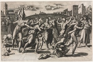 The Massacre of the Innocents by Marcantonio Raimondi