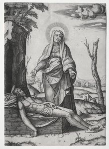 The Pieta by Marcantonio Raimondi