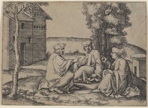 The Three Doctors by Marcantonio Raimondi