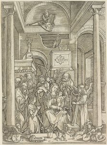 Glorification of Mary by Marcantonio Raimondi