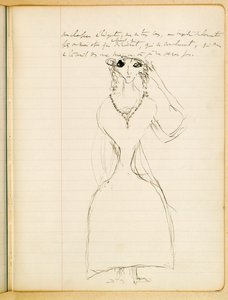 In the Shadow of Young Girls in Flower, Drawing by Marcel Proust by Marcel Proust