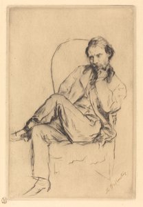 Renoir Seated by Marcellin Gilbert Desboutin