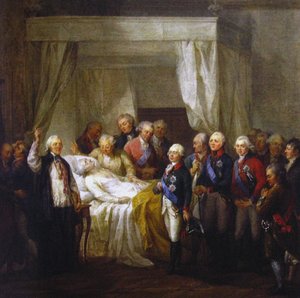 The Death of Stanislaw II August Poniatowski by Marcello Bacciarelli