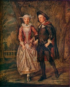 Lovers in a Park by Marcellus Laroon the Younger