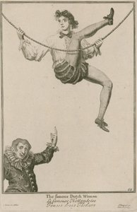 Bartholomew Fair, London: The famous Dutch woman, 1687 by Marcellus the Elder Laroon