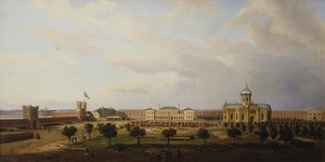 Interior View of the Ivangorod Fortress, 1846 by Marcin Zaleski
