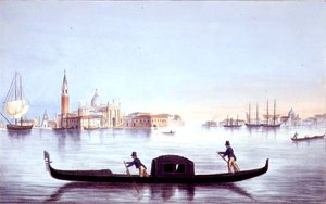 Venetian Gondola (litho)