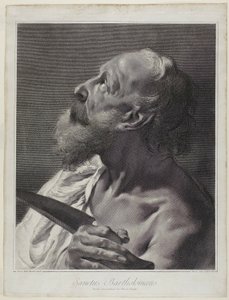 Saint Bartholomew, from The Holy Family and the Twelve Apostles by Marco Alvise Pitteri