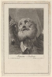 Saint Andrew by Marco Alvise Pitteri after Giovanni Battista Piazzetta