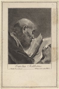 Saint Matthew by Marco Alvise Pitteri after Giovanni Battista Piazzetta