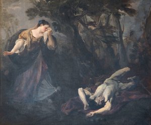 St Margaret of Cortona finds the body of her lover
