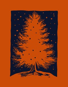 Red Christmas tree by Marco Campedelli