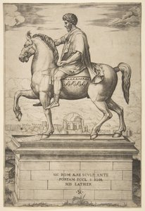 Equestrian Statue of Marcus Aurelius by Marco Dente