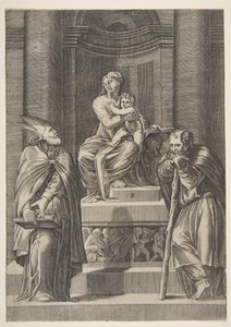 Saint Joseph and a Bishop before the Altar of the Virgin, ca. 1515-27