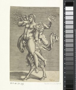 Satyr and Nymph by Marco Dente