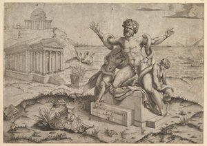 Ancient Bas-Reliefs with Laocoon