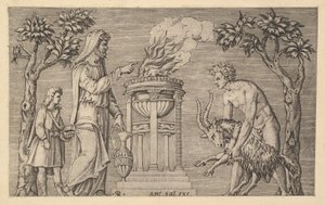 Speculum Romanae Magnificentiae: The Sacrifice of a Ram by Marco Dente
