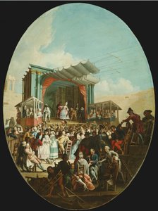 An Italian Comedy in Verona, 1772 by Marco Marcola