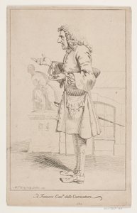 Portrait of Pier Leone Ghezzi (1674-1755) by Marcus Tuscher
