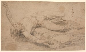 Overthrown Naked Man by Marcus Tuscher