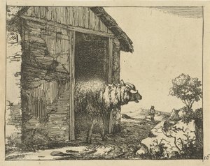 Sheep by Sheepfold by Marcus de Bye
