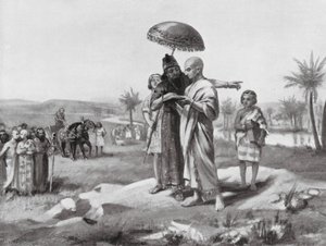Arranging the Boundary Between Assyria and Babylon by Margaret (after) Dovaston