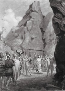 Cult Dance in the Rock Sanctuary of the Hittite Mother Goddess by Margaret (after) Dovaston