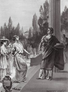 Hipparchus Insults the Sister of Harmodius by Margaret (after) Dovaston
