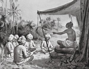 Kulottunga Chola Instructs His Surveyors, AD 1086 by Margaret (after) Dovaston