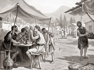 One of the Laws of Lycurgus, the Spartan Reformer, Was That No One Should Eat Their Meals at Home or in Private, from Hutchinson