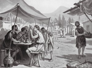 Spartans Eating at Public Tables by Margaret (after) Dovaston