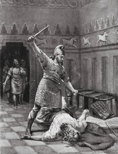 The Assassination of Tukulti-Ninib I by Margaret (after) Dovaston