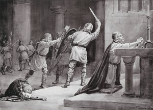The Murder of Knud the Saint by Margaret (after) Dovaston