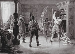 The Murder of the Spanish Minister by the Portuguese Revolutionaries by Margaret (after) Dovaston