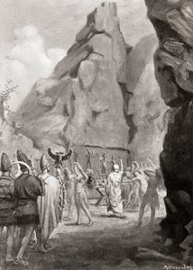 The Celebration of a Springtime Festival with a Cult Dance to Worship the Hittite Mother Goddess, from Hutchinson