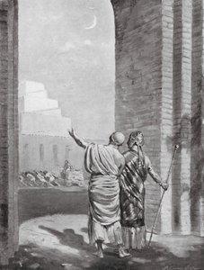 Ur-Engur Inspecting the Temple of the Moon-God in Course of Construction by Margaret (after) Dovaston