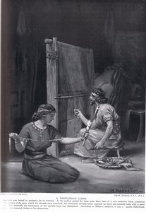 A Babylonian Loom, illustration from 