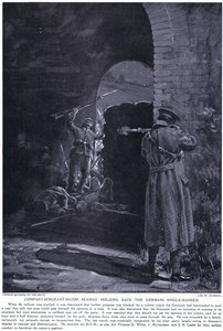 Company Sergeant Major Seaman won a DCM for single-handedly holding back a German attack February 1915 by Margaret Dovaston