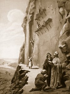 Darius Superintending His Inscription at Behistun, illustration from 